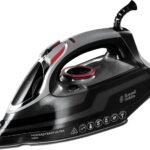 Russell Hobbs Steam Iron [3100W, 210 g/min extra steam boost, 70 g/min steam] Power Steam (350ml, ceramic soleplate, self-cleaning & spray water function, anti-limescale, drip stop) 20630