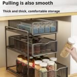 Pull-Out Cabinet Storage Rack – Multi-Layer Under-Sink & Kitchen Organizer – Living Room Snacks & Miscellaneous Storage Basket
